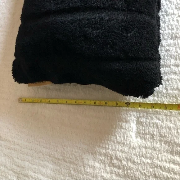 Adrienne Landau Black Faux Fur Lumbar Pillow - Picture 10 of 10